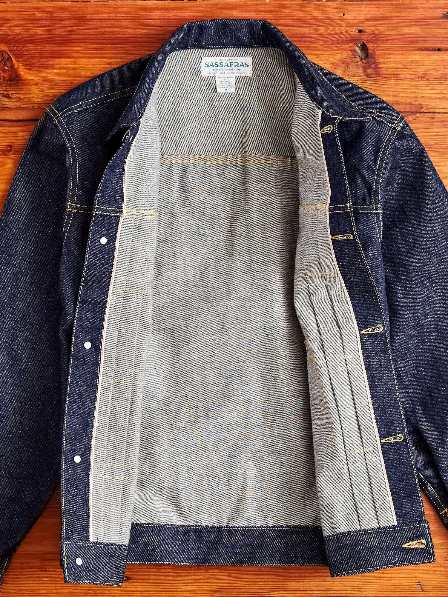 14oz Selvedge Denim Gardener R Jacket in Indigo