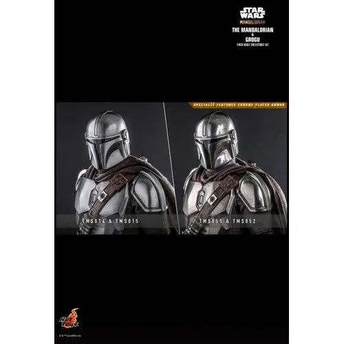 1:6 Star Wars : The Mandalorian - The Mandalorian & Grogu Figure DELUXE Set TMS052 Hot Toys