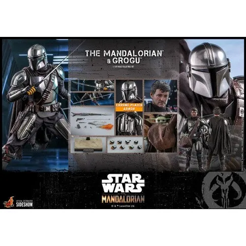 1:6 Star Wars : The Mandalorian - The Mandalorian & Grogu Figure Set TMS051 Hot Toys