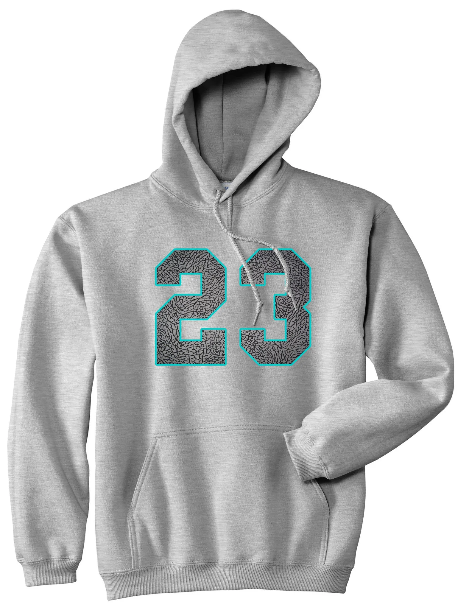 23 Cement Blue Jersey Pullover Hoodie