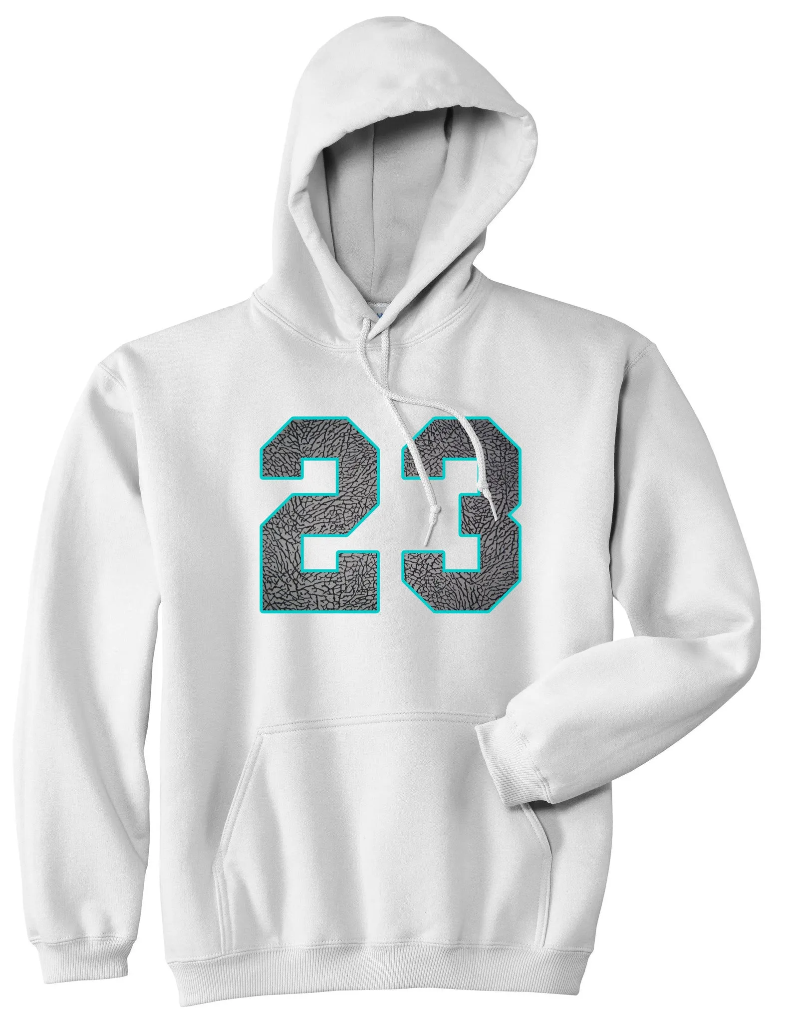 23 Cement Blue Jersey Pullover Hoodie