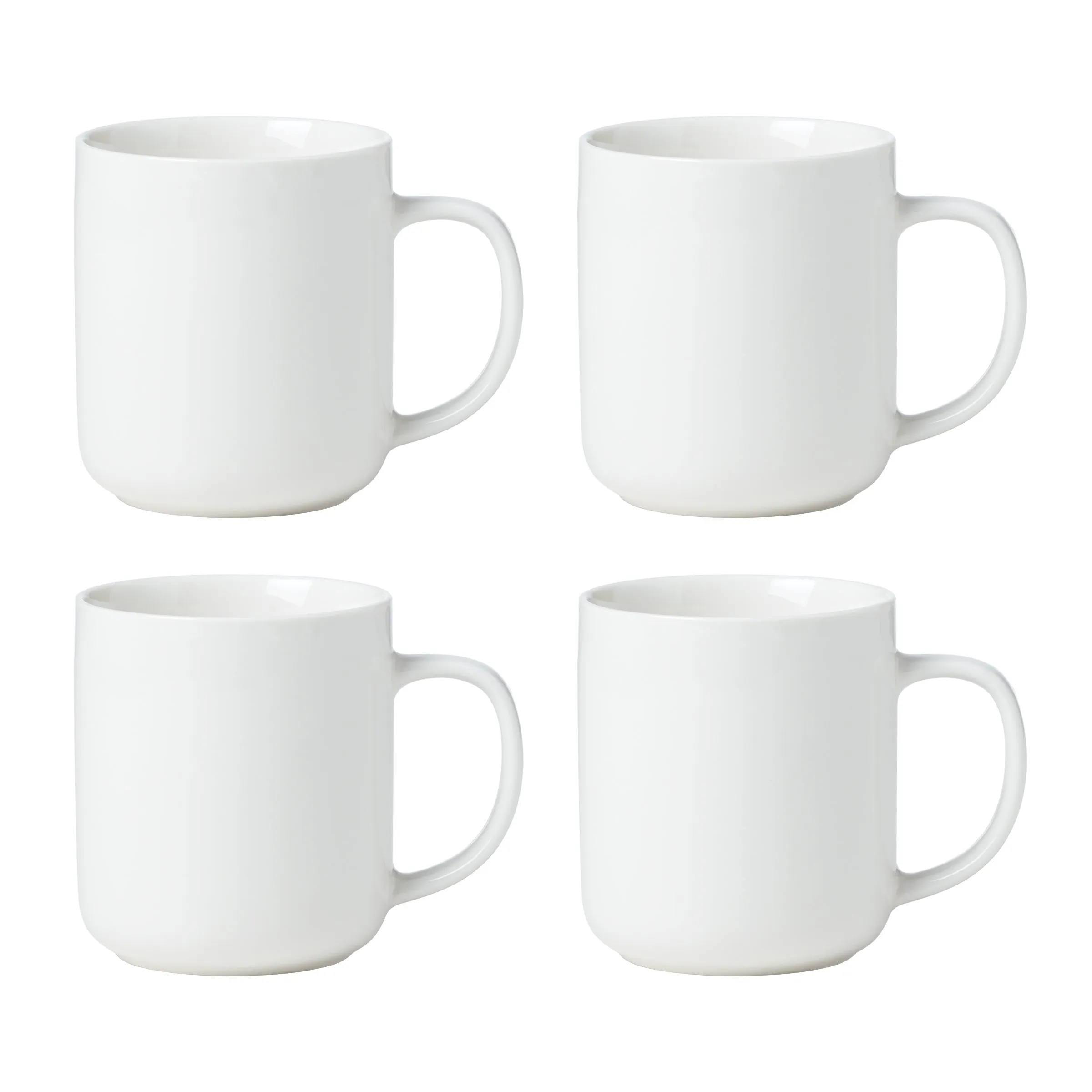 24 Seven White Mugs, Set Of 4