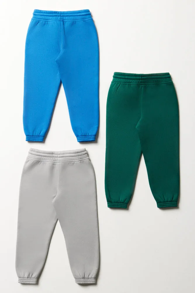 3 Pack Trackpants Green, Blue & Grey