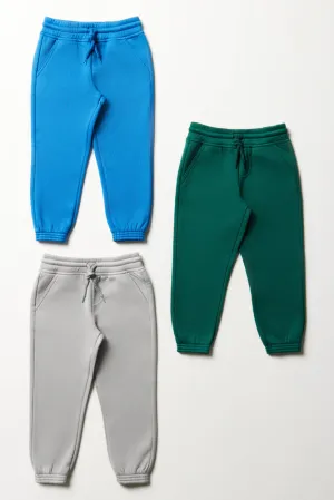 3 Pack Trackpants Green, Blue & Grey