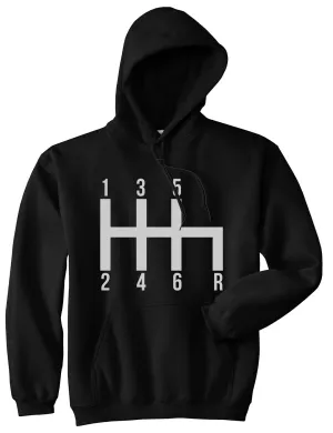 6 Speed Manual Transmission Car Racing Mens Pullover Hoodie