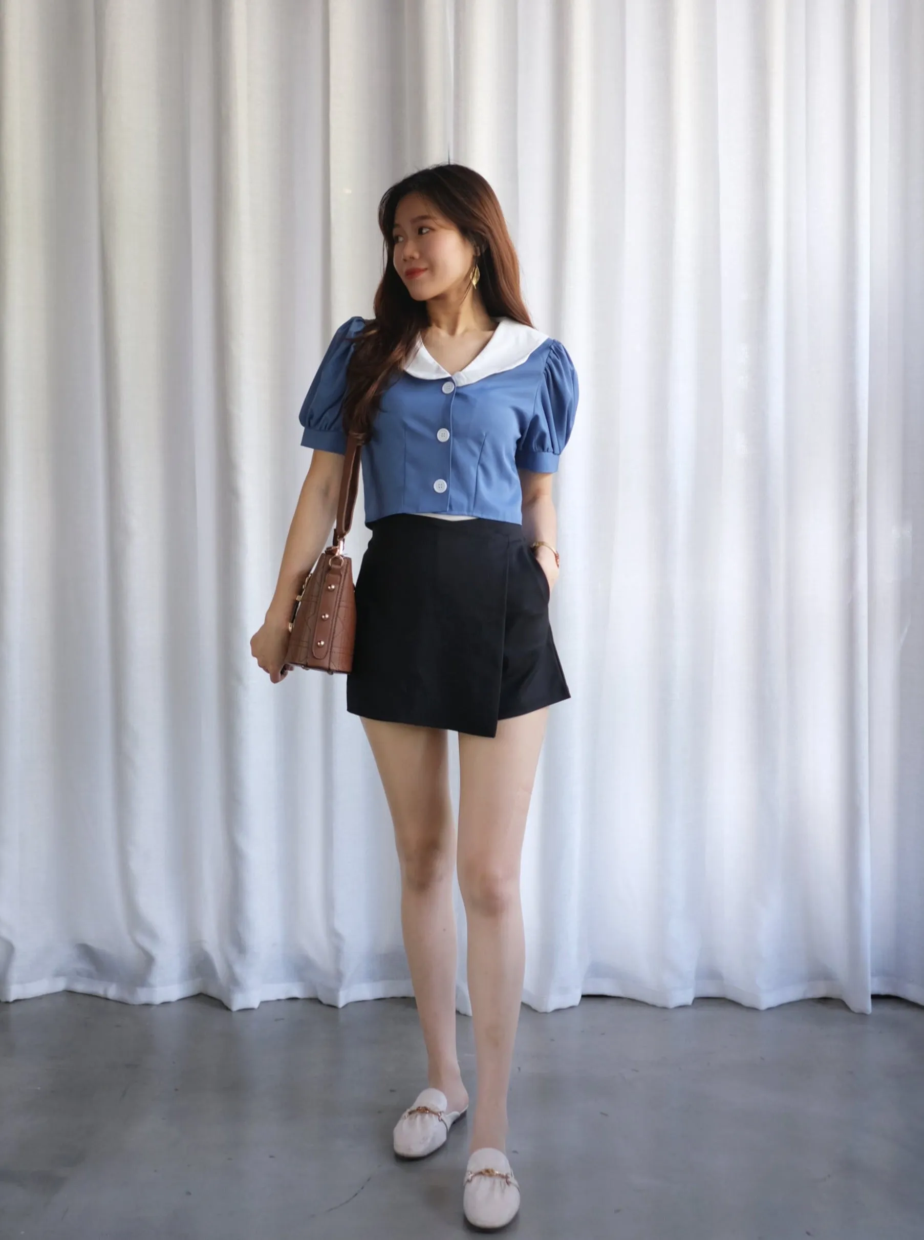 ACEWIN Wrap Over Mini Skort (Size S-XL) 501752