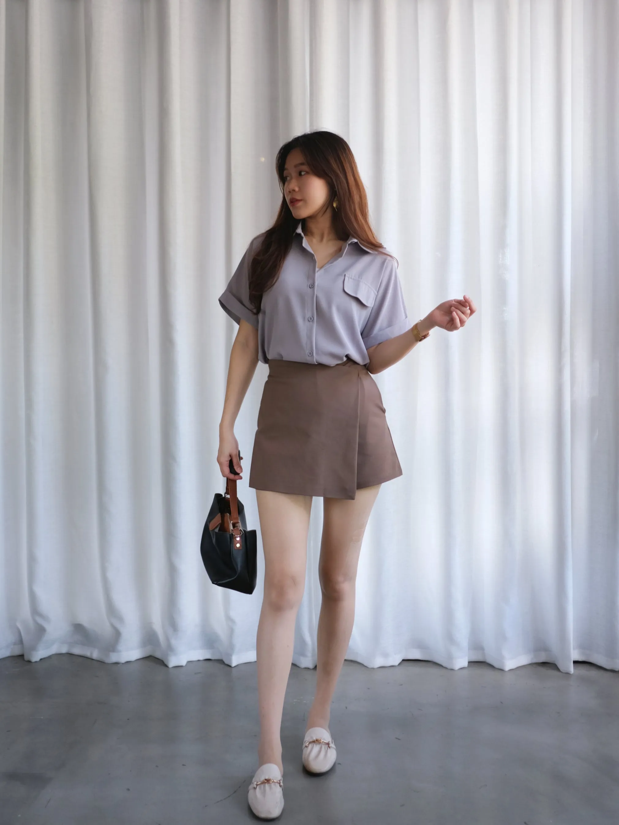 ACEWIN Wrap Over Mini Skort (Size S-XL) 501752