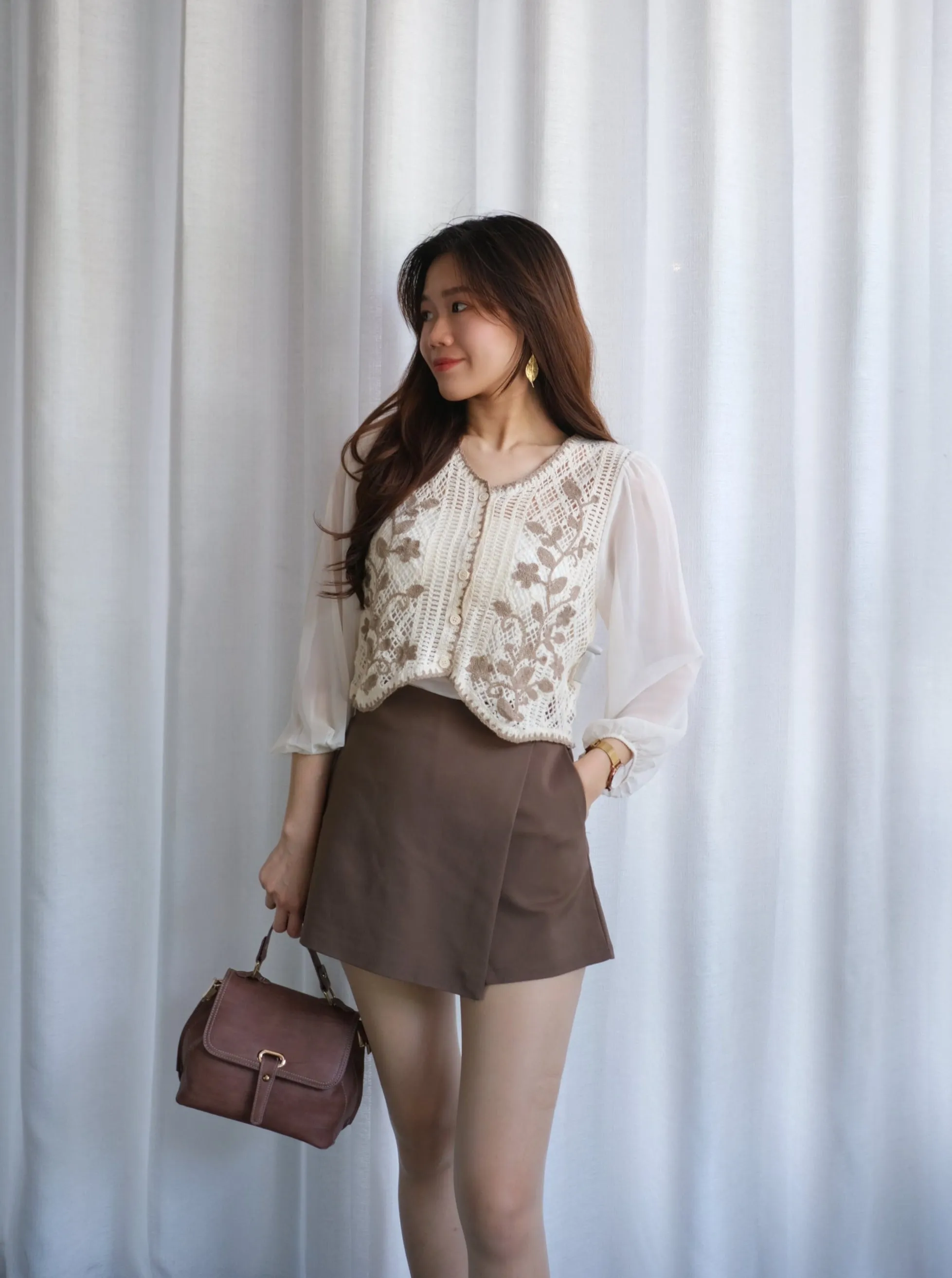 ACEWIN Wrap Over Mini Skort (Size S-XL) 501752