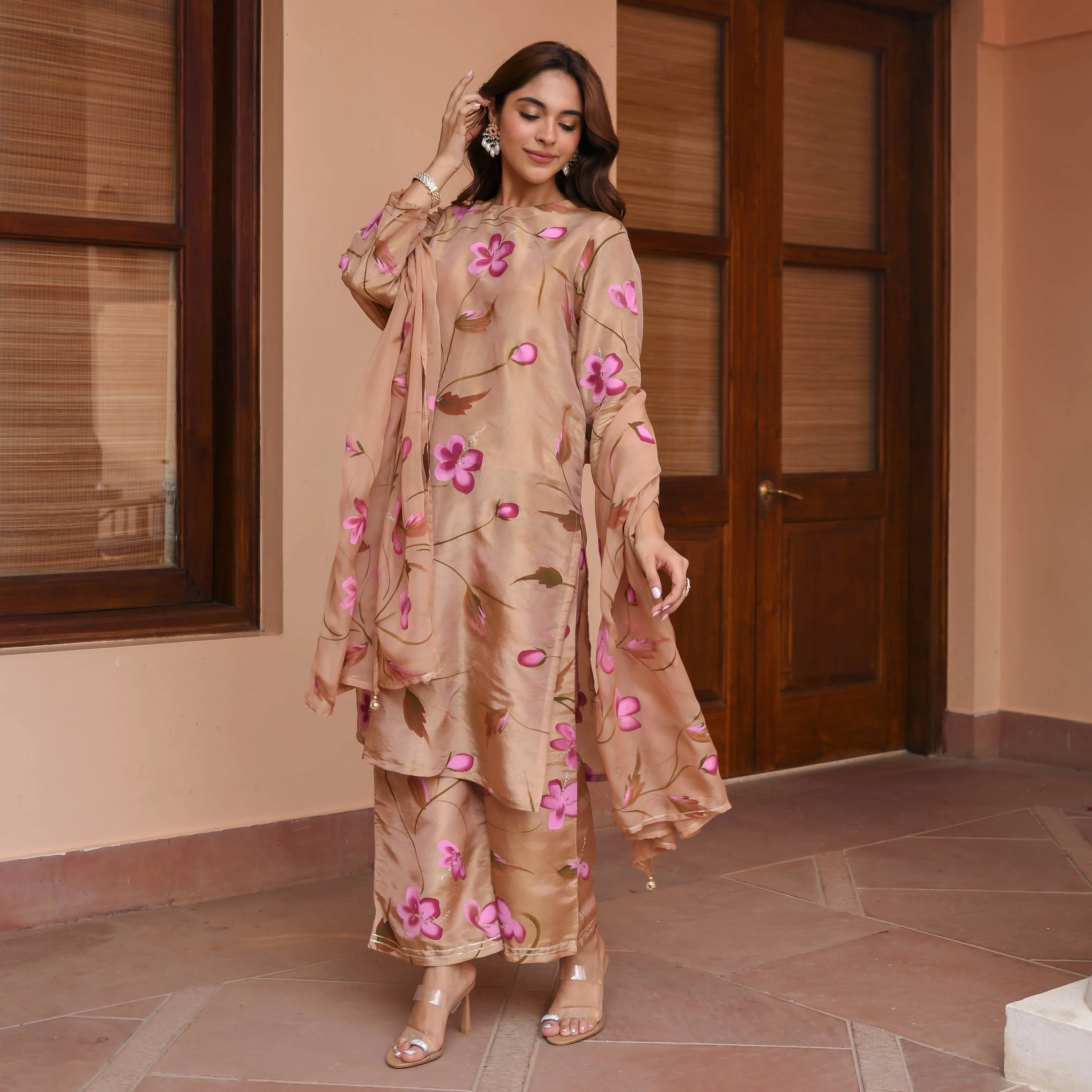 Aditi Tissue Silk Suit set