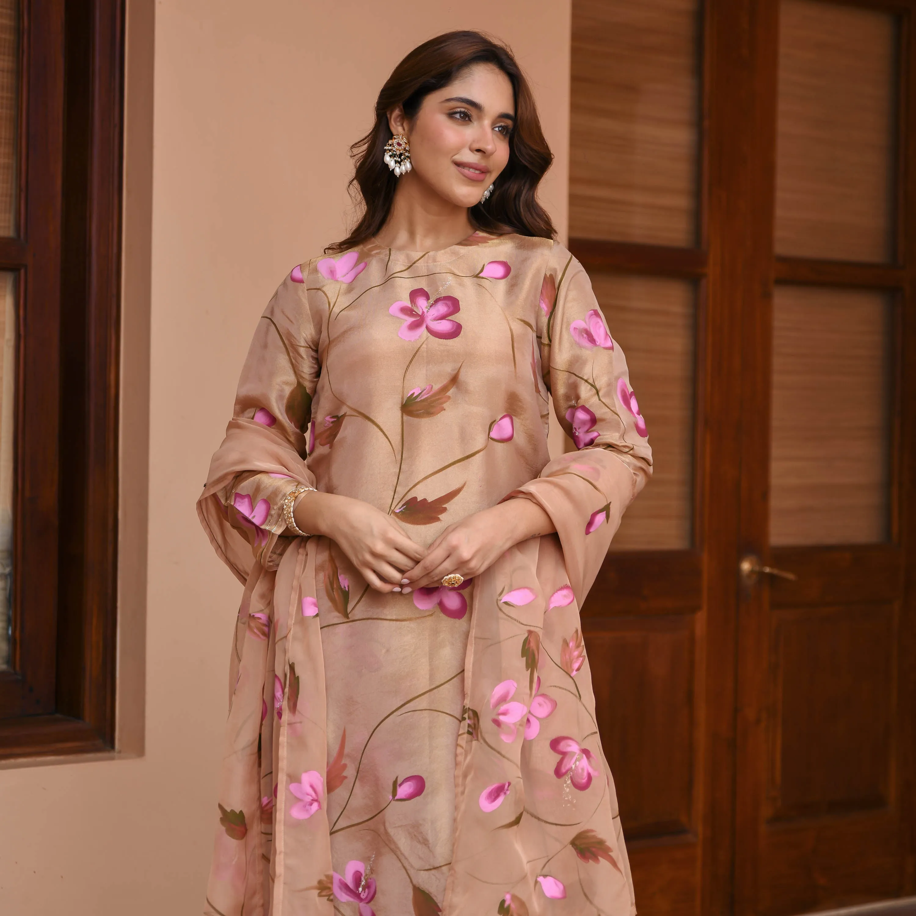 Aditi Tissue Silk Suit set