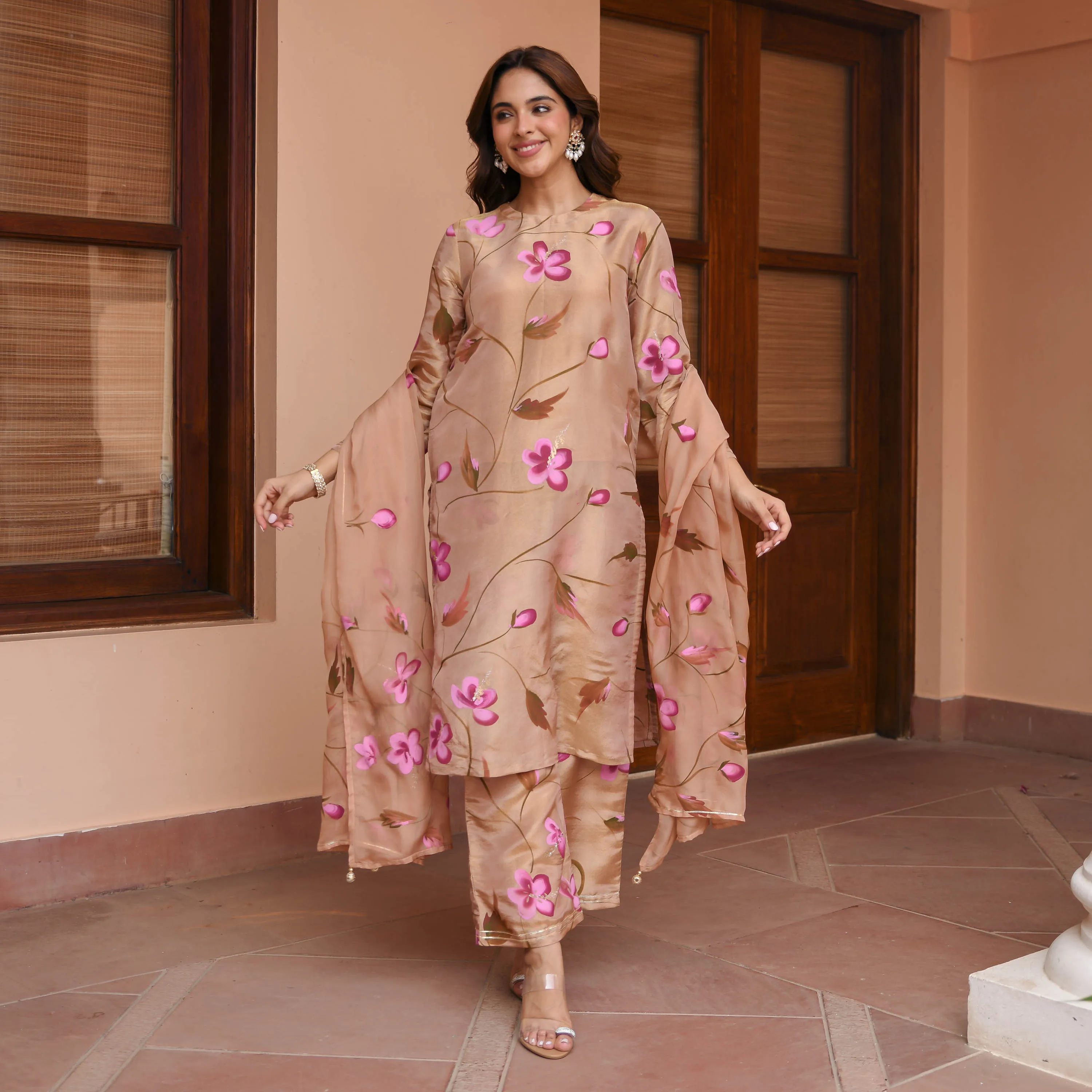 Aditi Tissue Silk Suit set