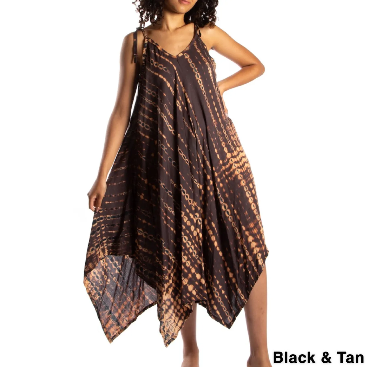 Adjustable One Size Shibori Dresses