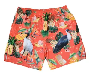 Adult Sun Safe Shorts - Christmas Bin Chicken