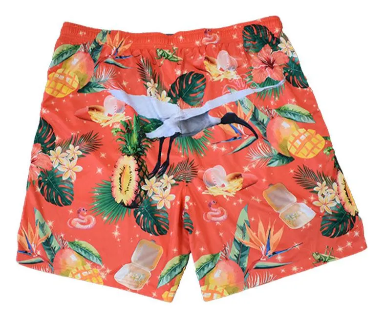 Adult Sun Safe Shorts - Christmas Bin Chicken