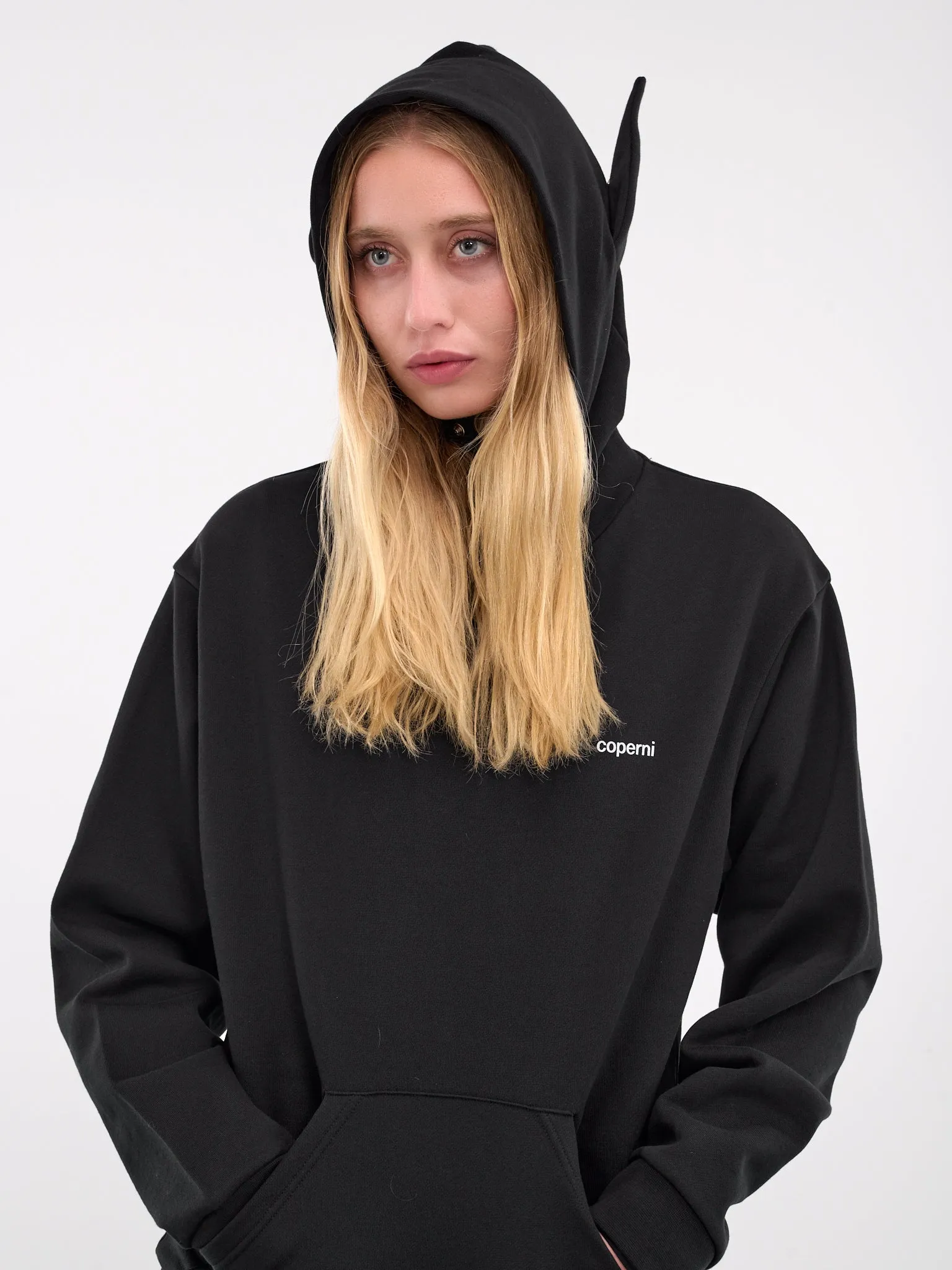 Alien Ears Hoodie (COPJS111BIS523-BLACK)