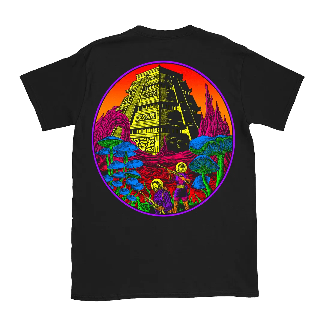 Amon Acid - Outerworlds Colour T-Shirt - Black