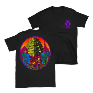 Amon Acid - Outerworlds Colour T-Shirt - Black