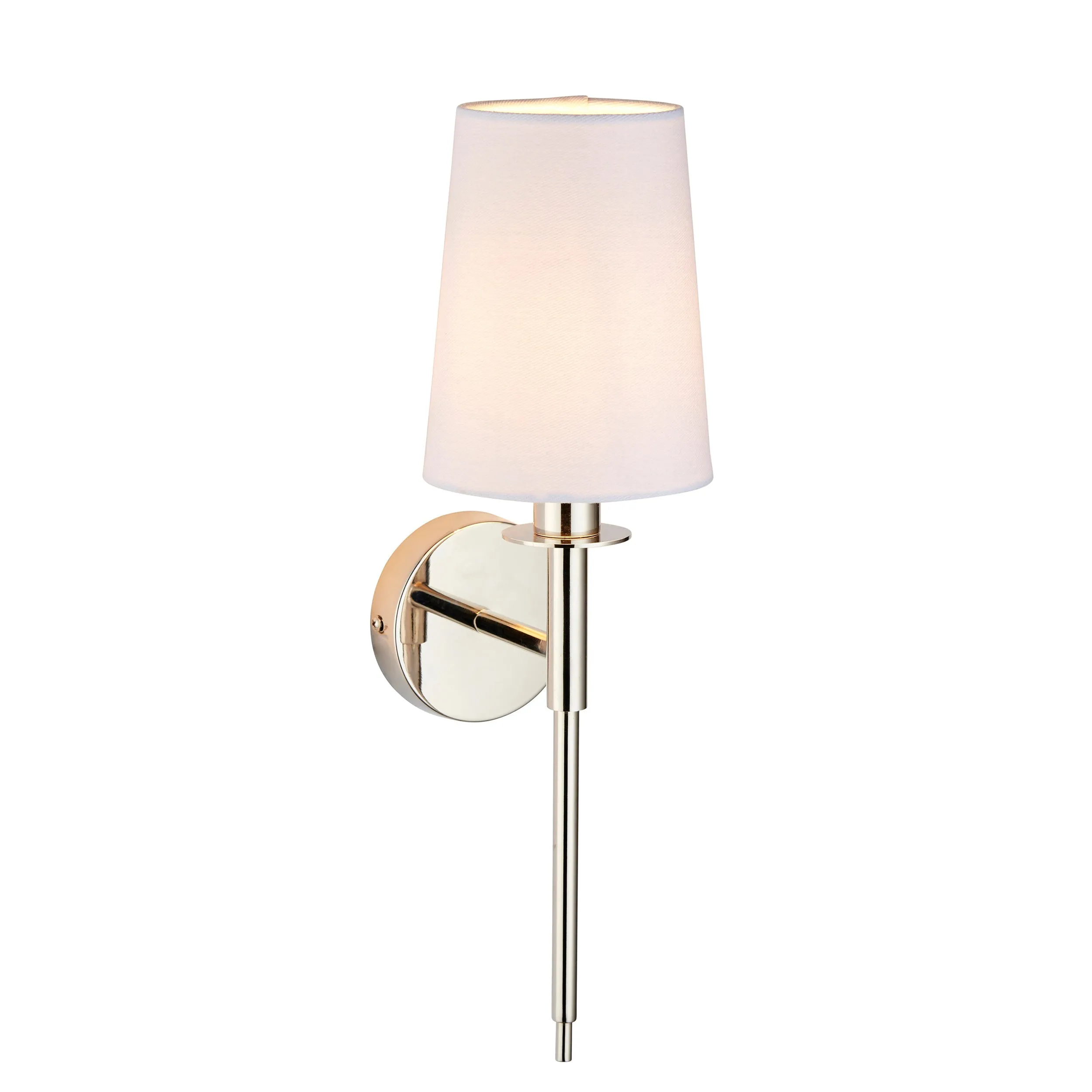 Amos Westminster Wall light Bright Nickel