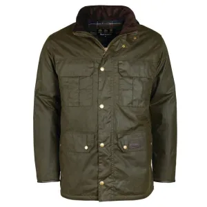 Barbour Malcolm Mens Wax Jacket - Archive Olive