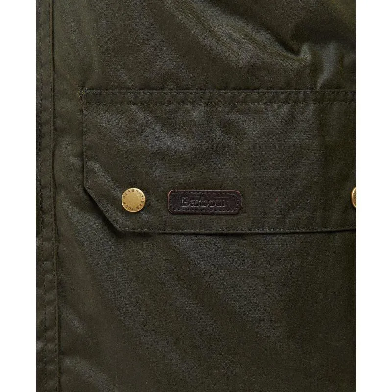 Barbour Malcolm Mens Wax Jacket - Archive Olive