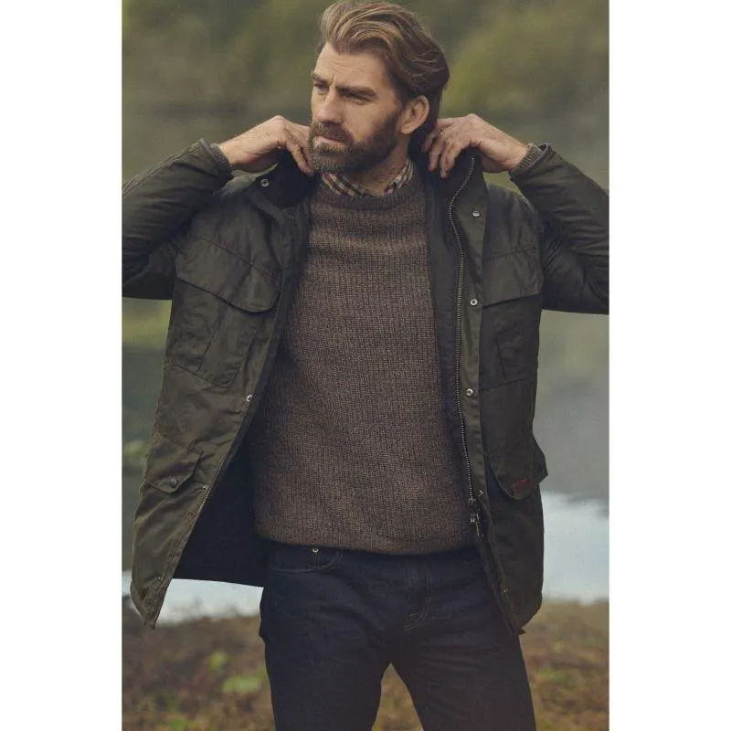 Barbour Malcolm Mens Wax Jacket - Archive Olive