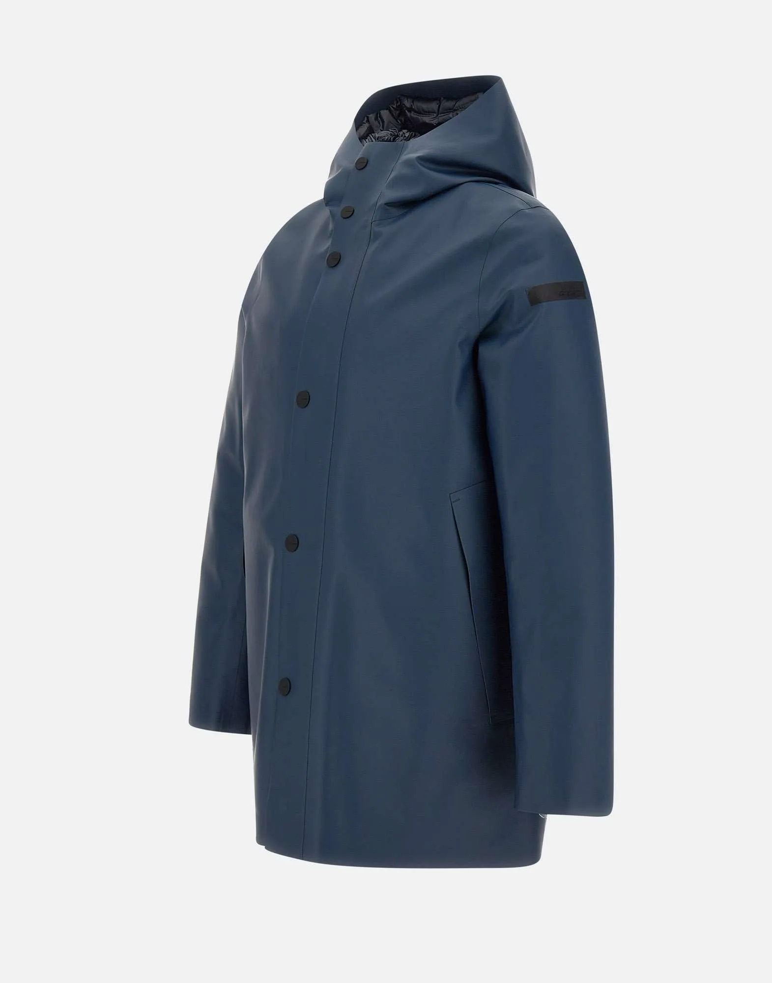 Blue Hooded Waterproof Down Parka