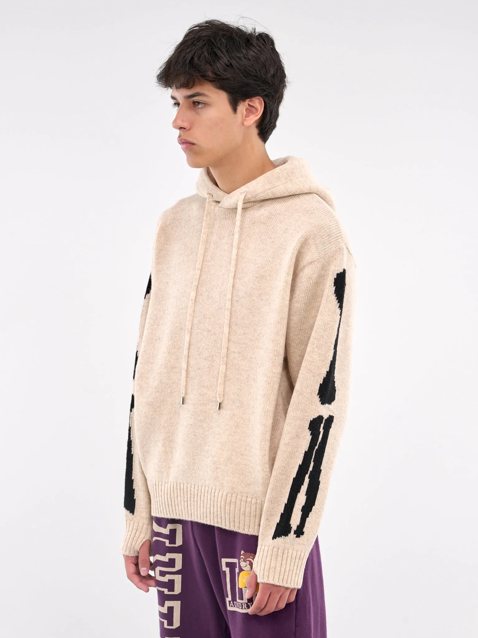 Bone Wool Hoodie (K2410KN079-ECRU)