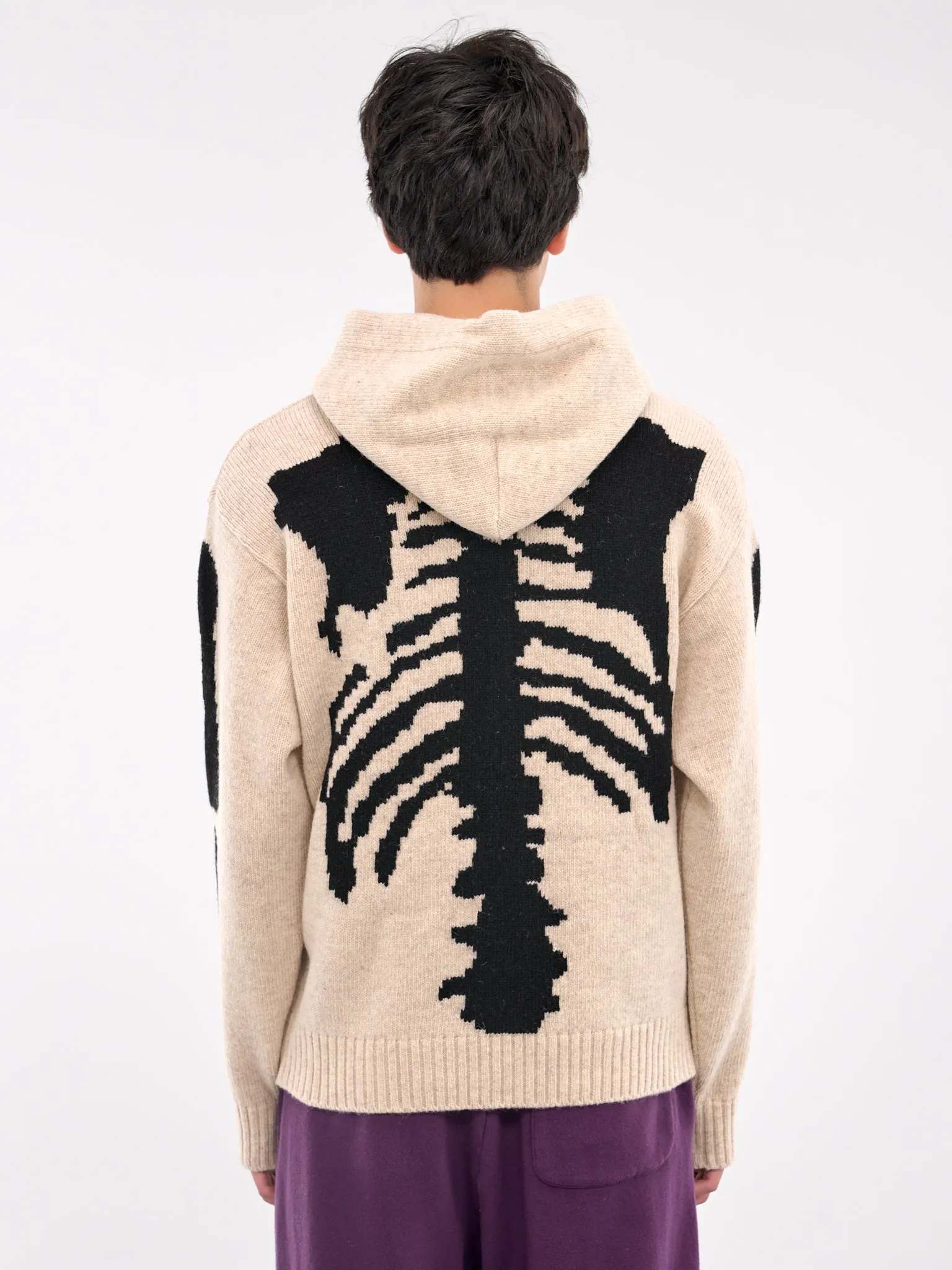 Bone Wool Hoodie (K2410KN079-ECRU)