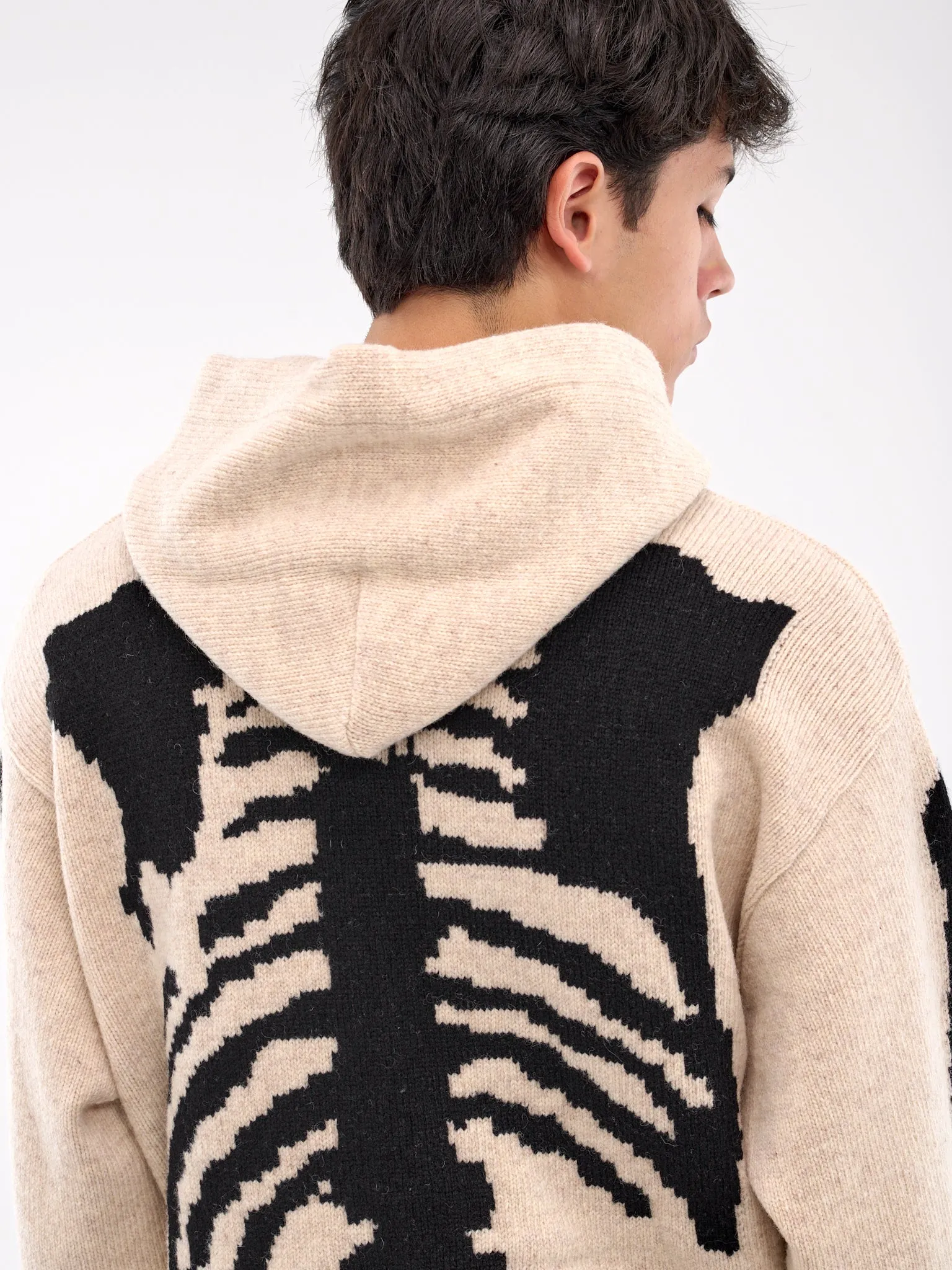 Bone Wool Hoodie (K2410KN079-ECRU)