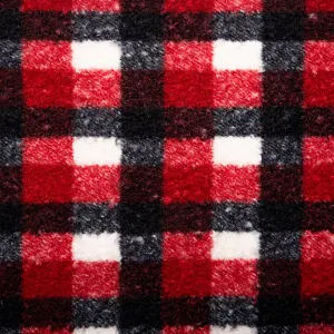 Boucle Plaid Jacketing - ALESSANDRA - Red