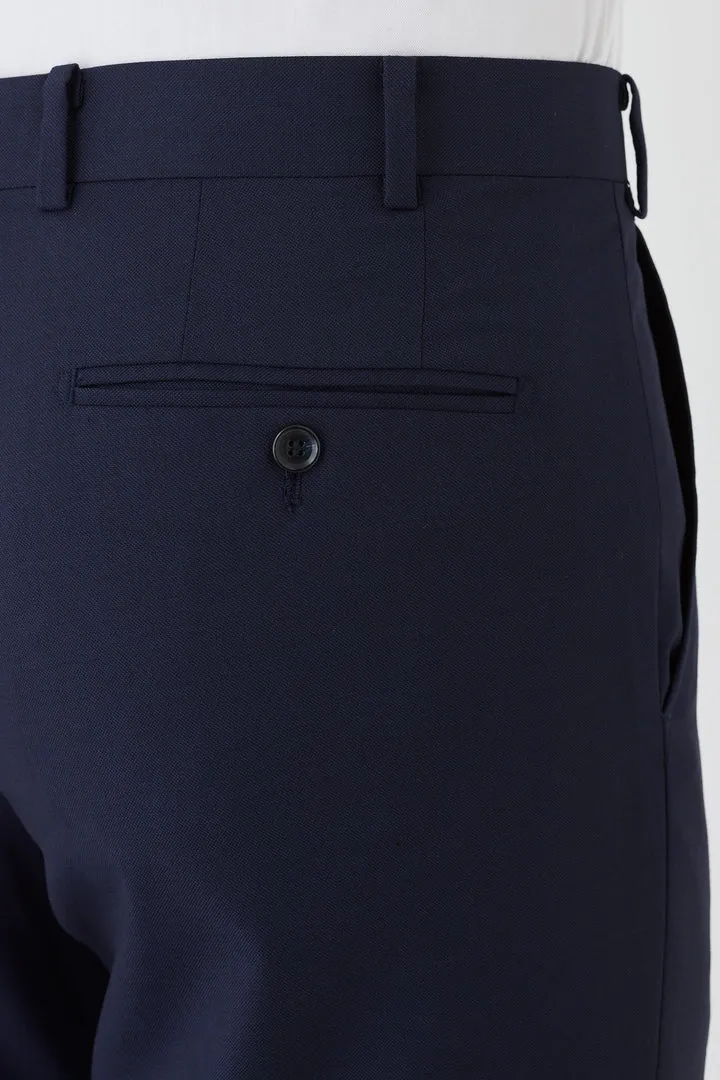 Cambridge - Pure Wool Interceptor Suit Pant - Navy