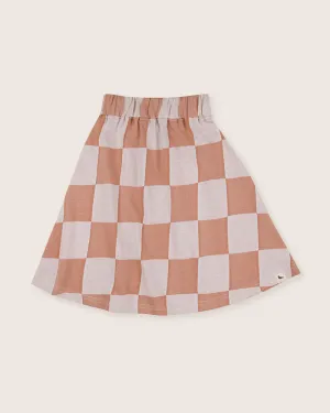 Chequer Midi Skirt