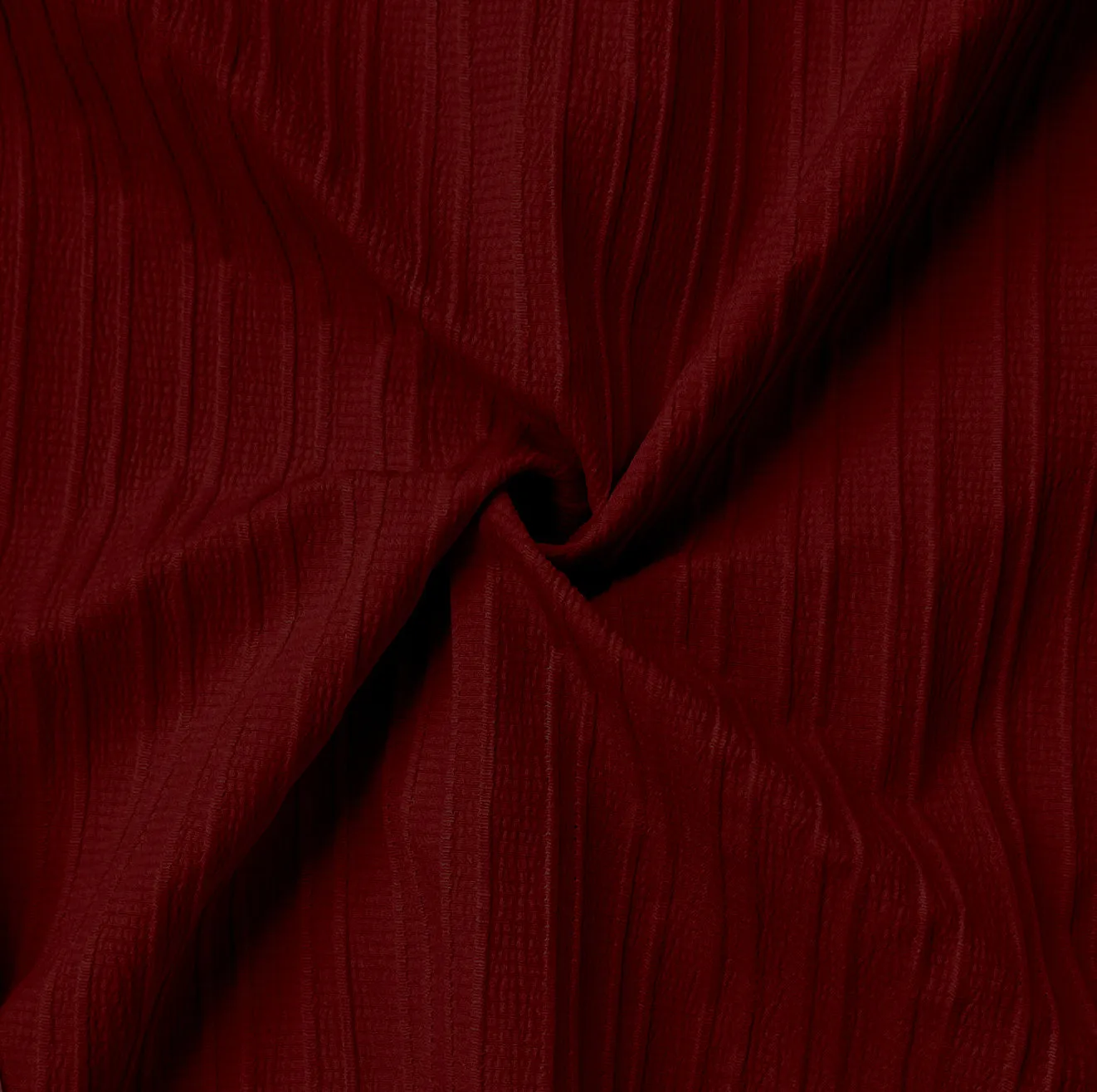 Crushed Self Stripe Red Shirt