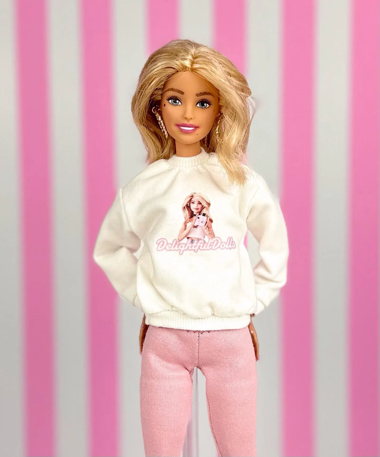 Delightful Dolls Sweatshirt , #ddsquad  and The doll Tailor Sweaters for Barbie dolls