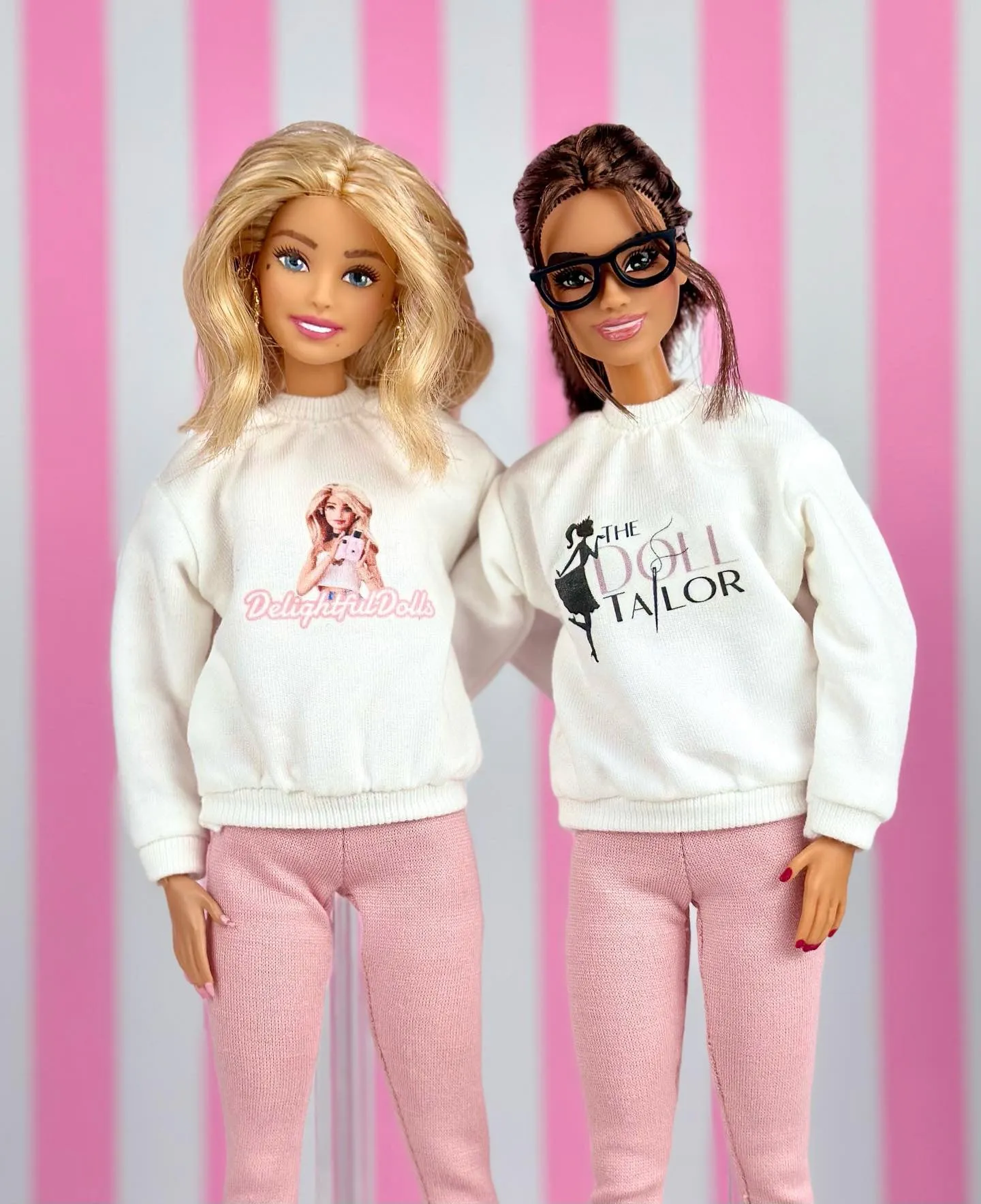 Delightful Dolls Sweatshirt , #ddsquad  and The doll Tailor Sweaters for Barbie dolls