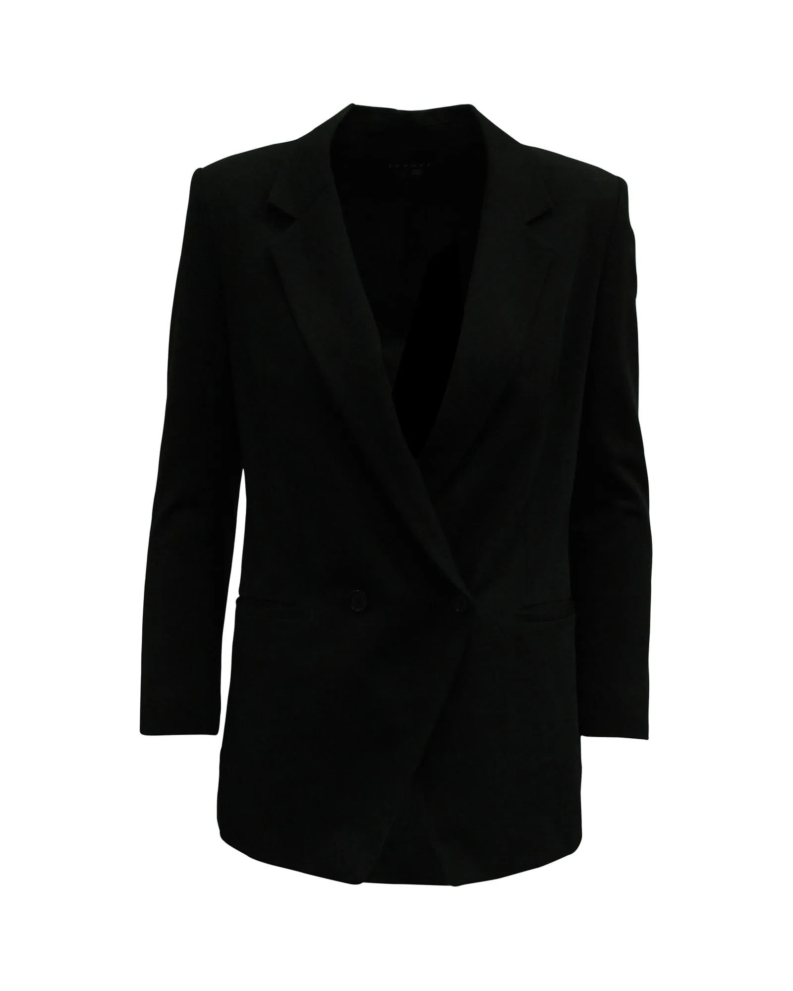 Double-Breasted Black Wool Jacket by Theory