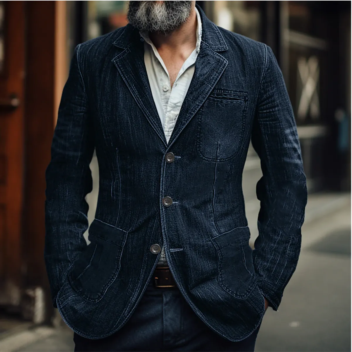 Eric - Denim Blazer