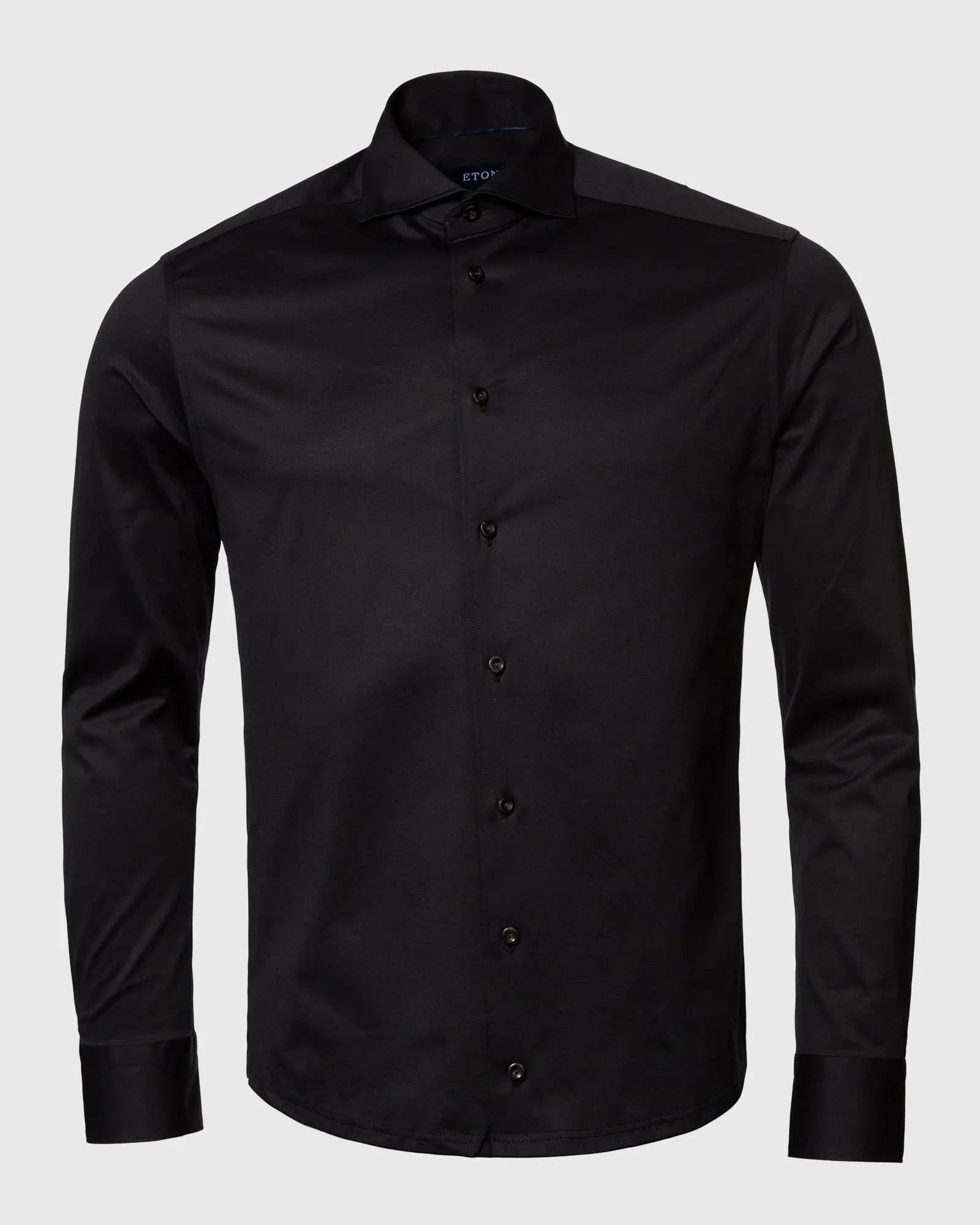 ETON 10000261118 BLACK SLIM SC JERSY SHIRT