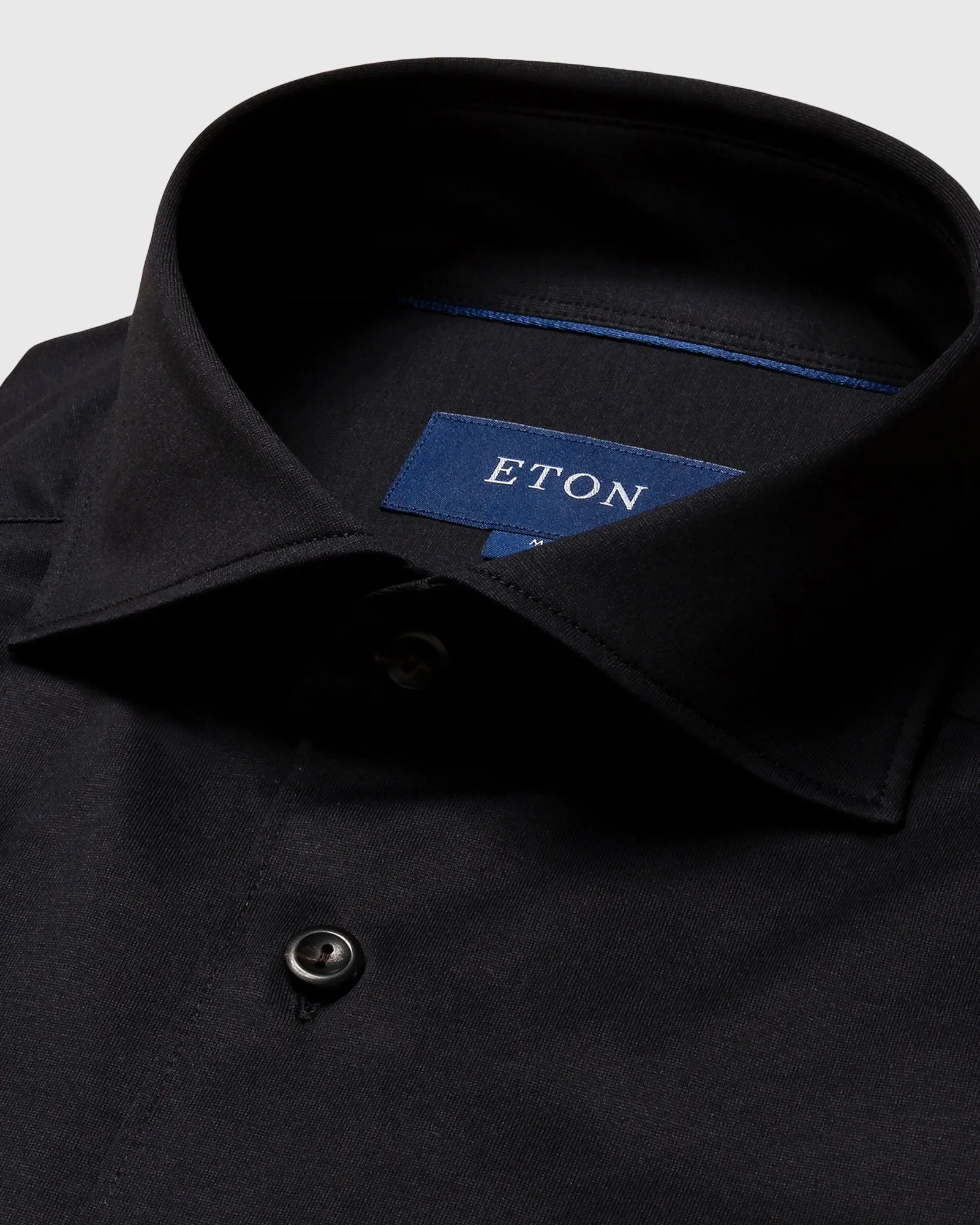 ETON 10000261118 BLACK SLIM SC JERSY SHIRT