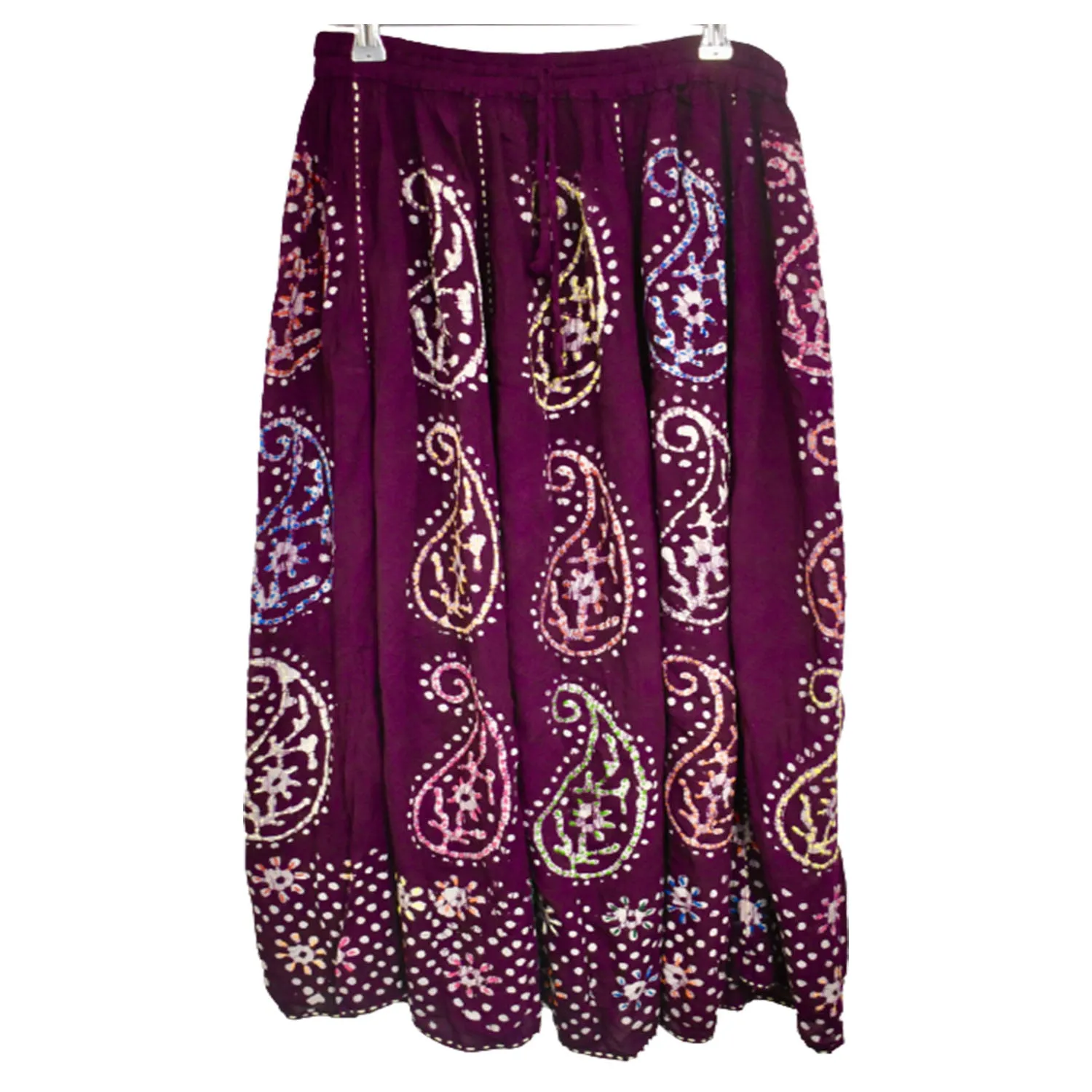 Freesize Patterned Long Summer Skirt