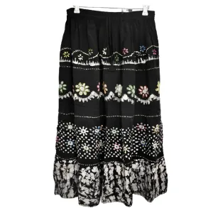 Freesize Patterned Long Summer Skirt