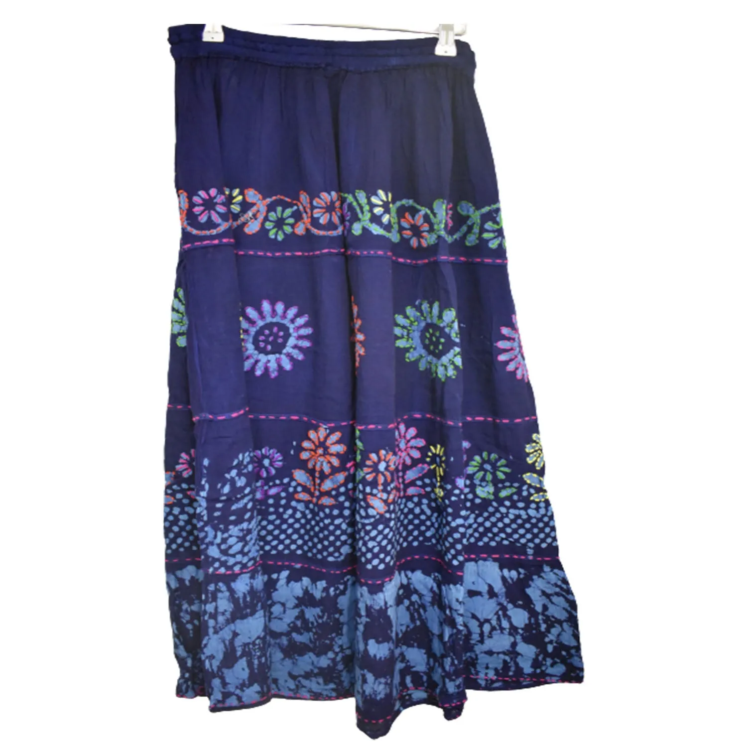 Freesize Patterned Long Summer Skirt