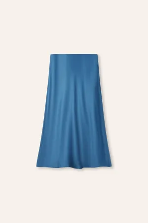 GLITTER B Mid-night midi skirt (Prussian blue)