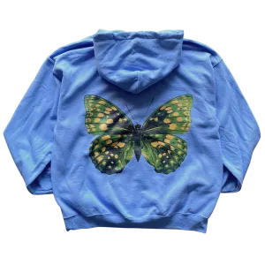 Green and Yellow Butterfly Hoodie