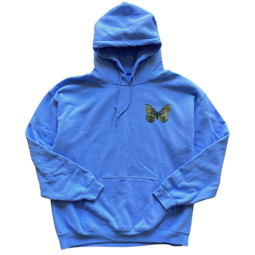 Green and Yellow Butterfly Hoodie