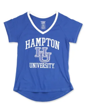 Hampton Glitter Print V-Neck Tee