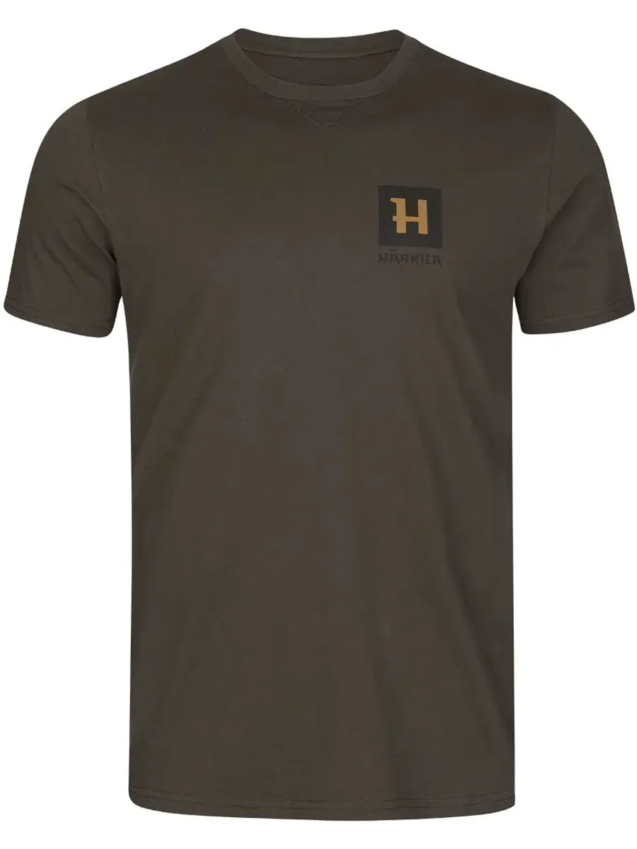 HARKILA Gorm Short Sleeve T-shirt - Mens - Shadow Brown