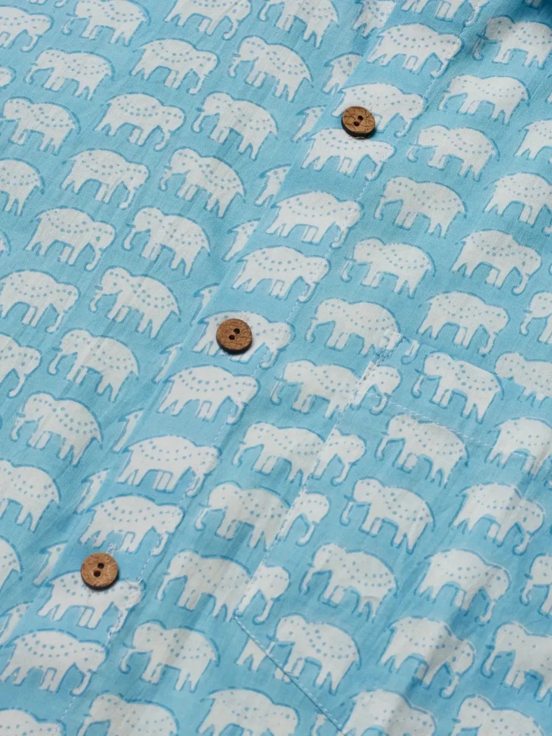 Holiday Elephant Printed Shirt