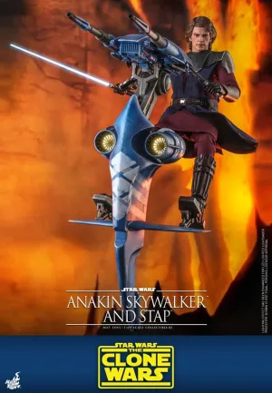 Hot Toys - TMS020 - Star Wars: The Clone Wars - 1/6th scale Anakin Skywalker and STAP Collectible Set