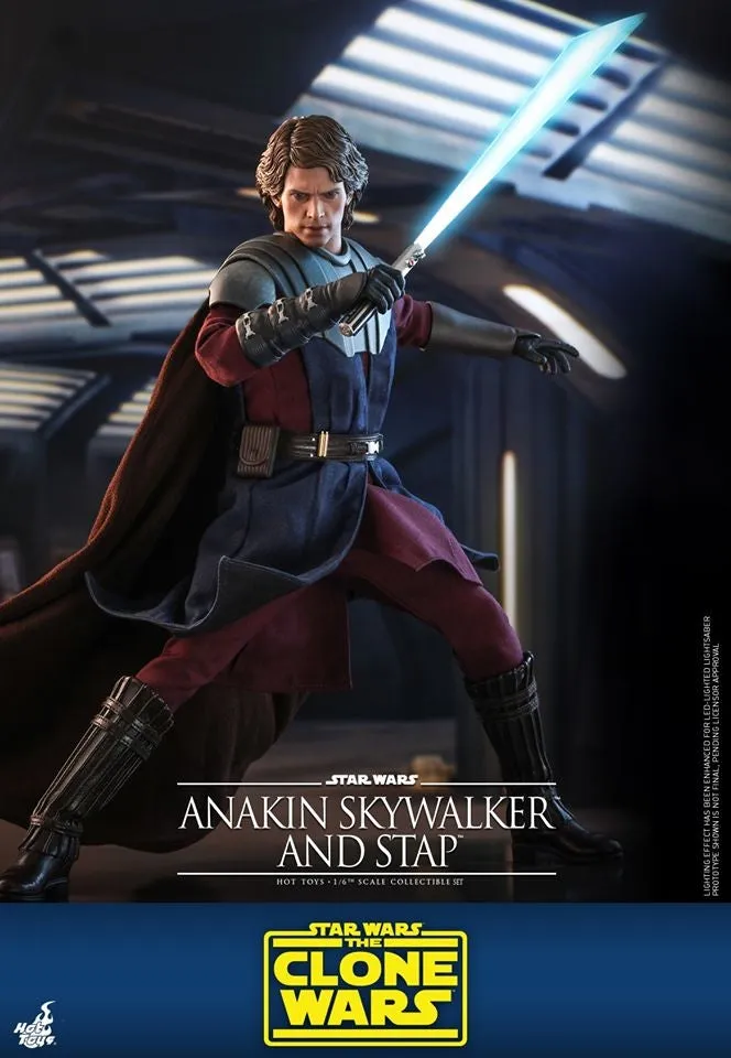 Hot Toys - TMS020 - Star Wars: The Clone Wars - 1/6th scale Anakin Skywalker and STAP Collectible Set